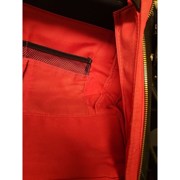 Avon Consultant Premier Beauty Business Tote Bag Purse Black & Pink With Insert - Picture 9 of 16